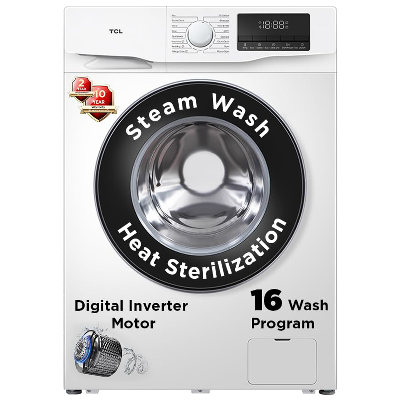 Buy TCL 7 5 Kg 5 Star Inverter Fully Automatic Front Load Washing